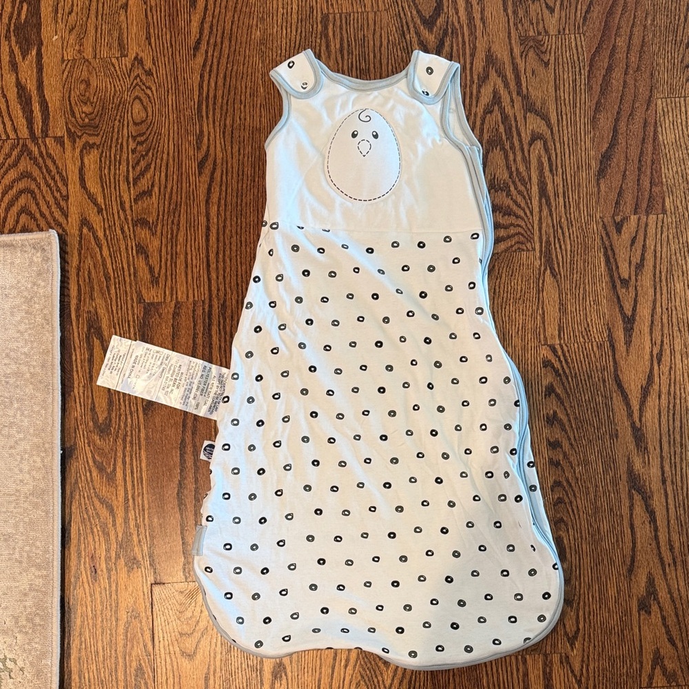 Nested Bean White and Black Polka Dot Sleep Sack 6-15 months